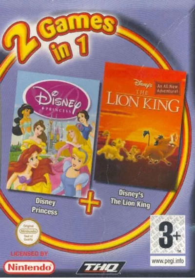 ROM Cover: 2 In 1 - Disney Princess & The Lion King (Sir VG) (E)