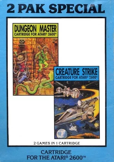 ROM Cover: 2 Pak Special Blue - Dungeon Master,Creature Strike (1992) (PAL)