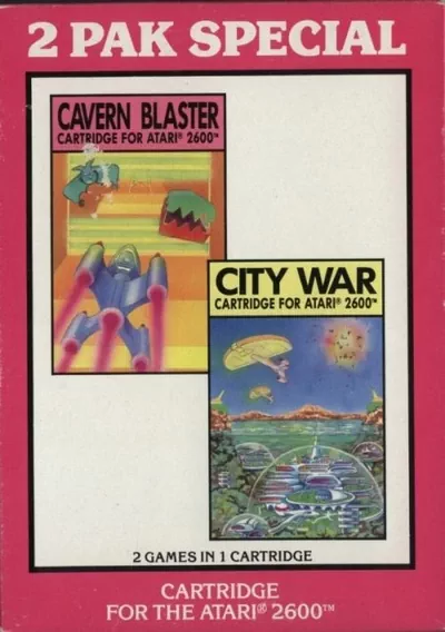 ROM Cover: 2 Pak Special Magenta - CaveBlast,City War (1992) (HES) (PAL)