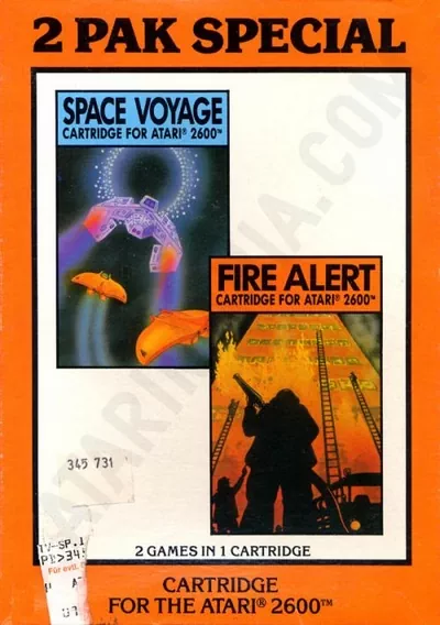 ROM Cover: 2 Pak Special Orange - Space Voyage,Fire Alert (1992) (HES) (PAL)