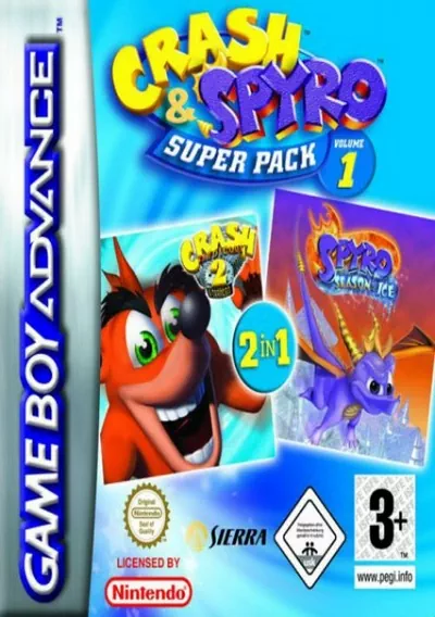 ROM Cover: 2 In 1 - Spyro - Season Of Ice & Crash Bandicoot 2 - N-Tranced