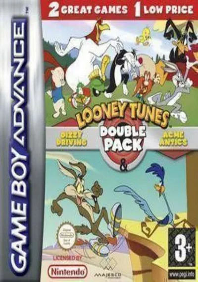 ROM Cover: 2 In 1 - Looney Tunes Double Pack - Acme Antics & Dizzy Driving (EU)