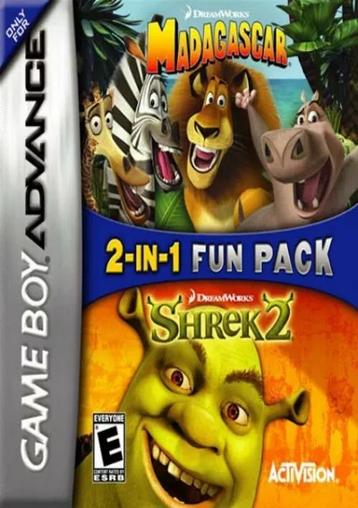 ROM Cover: 2 In 1 - Shrek 2 & Madagascar Operation Penguin