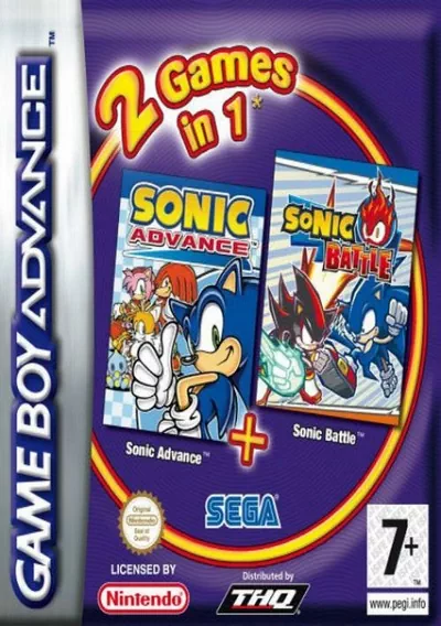 ROM Cover: 2 In 1 - Sonic Advance & Sonic Battle