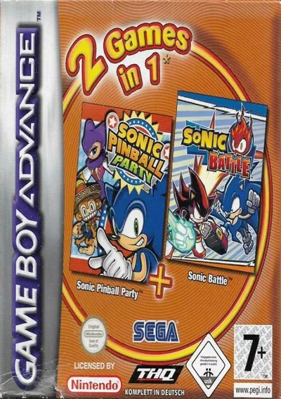 ROM Cover: 2 In 1 - Sonic Advance & Sonic Pinball Party (EU)