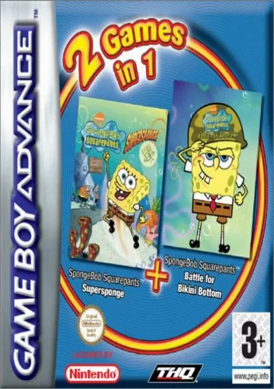 ROM Cover: 2 In 1 - SpongeBob Squarepants - Supersponge & Battle For Bikini Bottom (Sir VG)