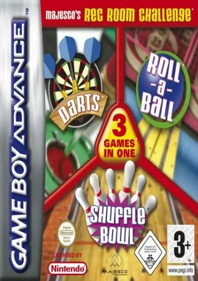 ROM Cover: 3 In 1 - Darts Roll A Ball Shuffle Bowl GBA