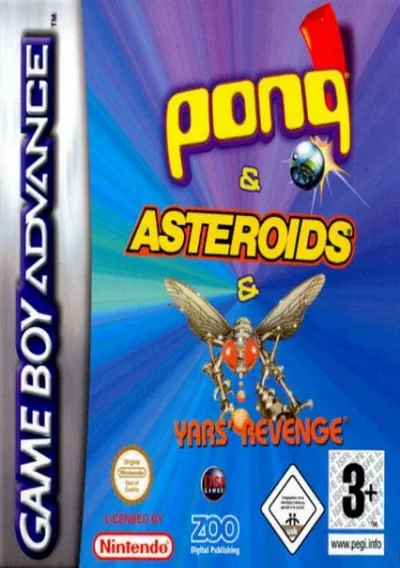 ROM Cover: 3 In 1 - Yar's Revenge Pong Asteroids GBA