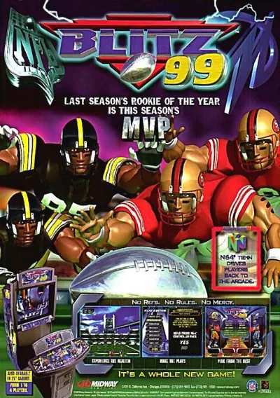 ROM Cover: NFL Blitz '99 (ver 1.30, Sep 22 1998)