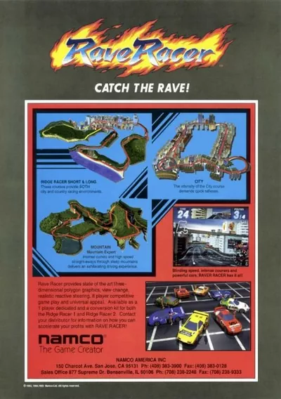 ROM Cover: Rave Racer (Rev. RV2, World)