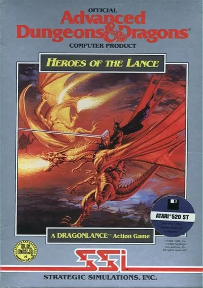 ROM Cover: Advanced Dungeons & Dragons - Heroes Of The Lance - A DragonLance Action Game