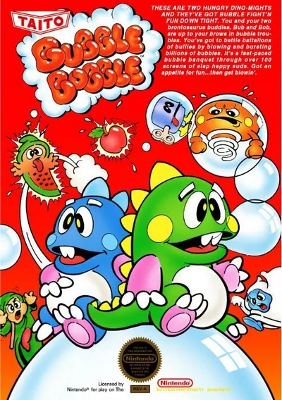 ROM Cover: Bubble Bobble (US, Ver 1.0)