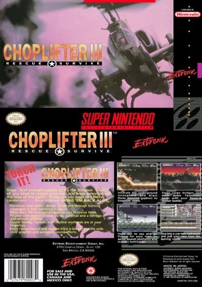 ROM Cover: Choplifter 3 (J)