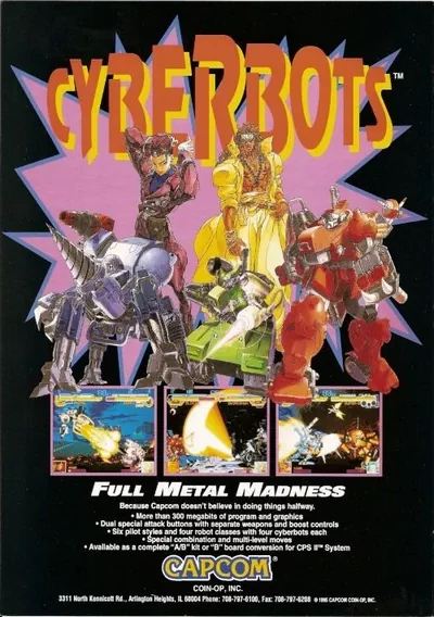 ROM Cover: Cyberbots - Fullmetal Madness (Euro 950424)