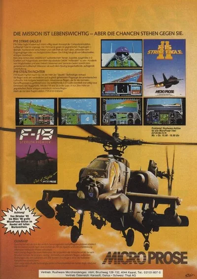 ROM Cover: F-19 Stealth Fighter (Europe) (v1.02)