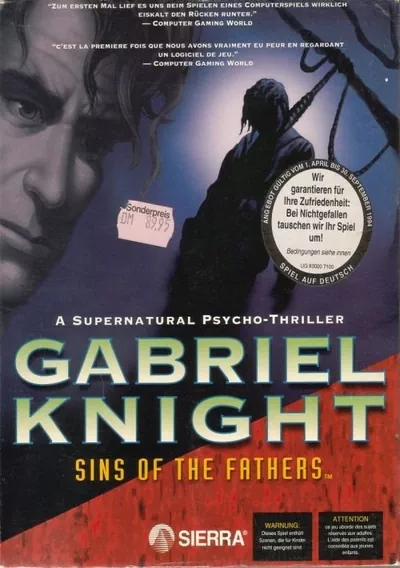 ROM Cover: Gabriel Knight Sins Of The Fathers