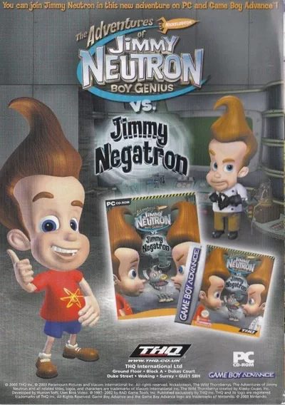 ROM Cover: Jimmy Neutron Vs. Jimmy Negatron (E)