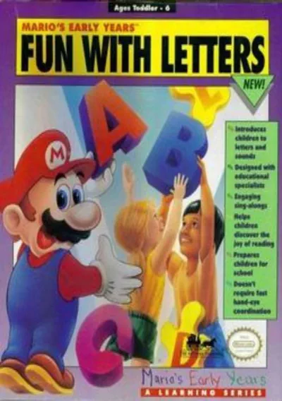 ROM Cover: Mario's Early Years - Fun With Letters