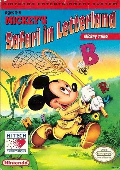 ROM Cover: Mickey's Safari In Letterland