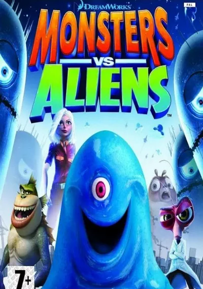 ROM Cover: Monsters vs Aliens (EU)(M2)(EXiMiUS)