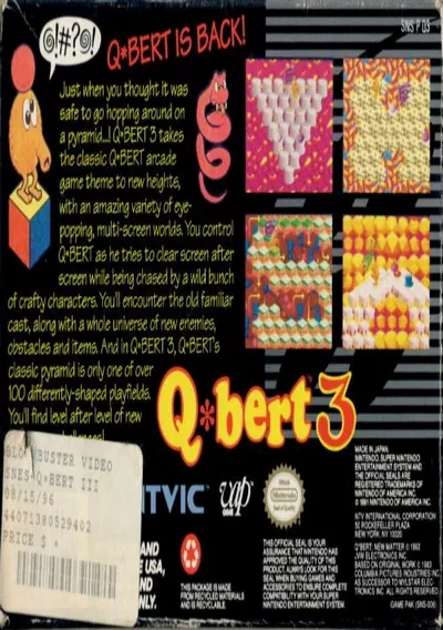 ROM Cover: Q-bert 3