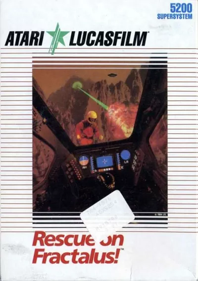 ROM Cover: Rescue on Fractalus (1984) (Atari-Lucasfilm Games)