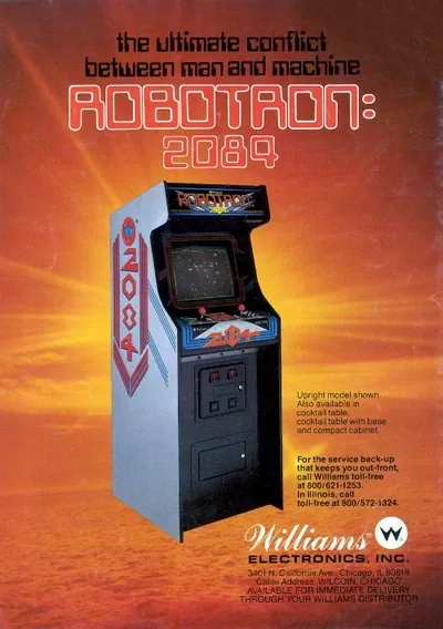 ROM Cover: Robotron - 2084 (Solid Blue label)