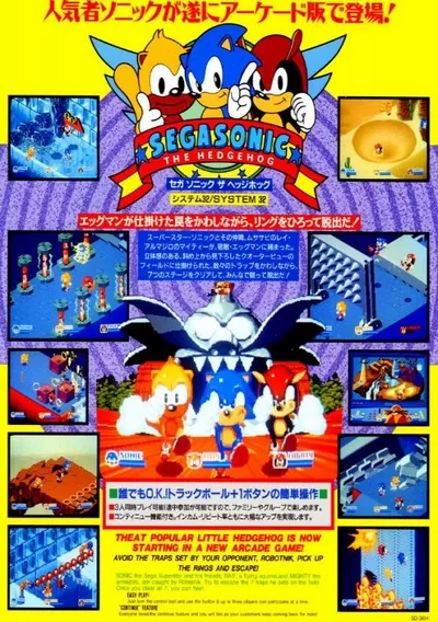 ROM Cover: SegaSonic The Hedgehog (Japan, rev. C)