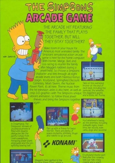 ROM Cover: Simpsons Arcade Game The