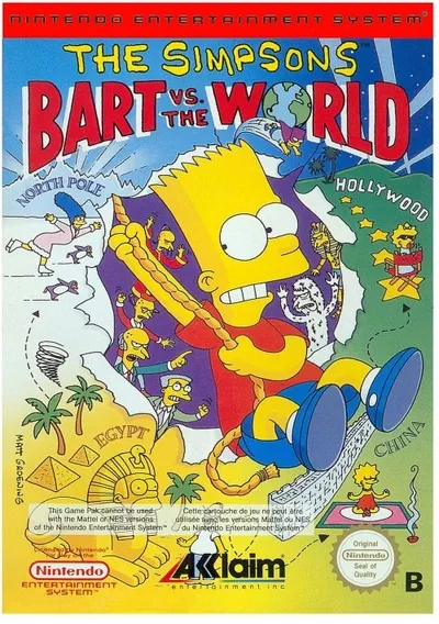 ROM Cover: Simpsons - Bart Vs The World, The