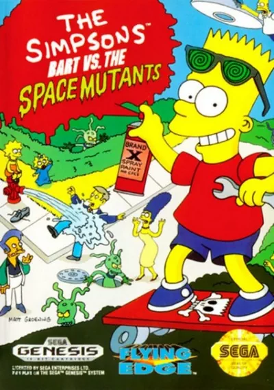 ROM Cover: Simpsons, The - Bart Vs The Space Mutants (JUE) (REV 00)