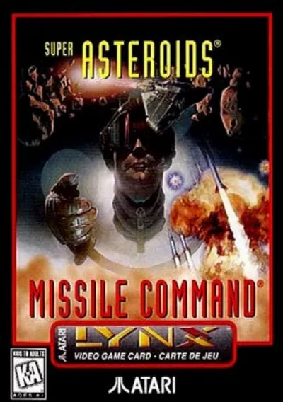 ROM Cover: Super Asteroids, Missile Command