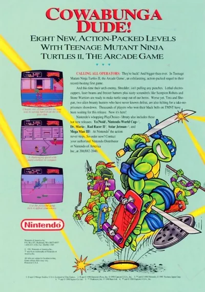 ROM Cover: Teenage Mutant Ninja Turtles II - The Arcade Game (PlayChoice-10)